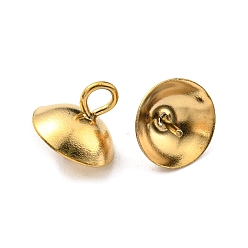 Настоящее золото 18K 304 поручни из нержавеющей стали, реальный 18 k позолоченный, 8x8 мм, отверстие : 2 мм