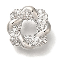 Платина Латунь с микропокрытием, без кадмия и без свинца, долговечный, цветок, платина, 13.5x13.5x3 мм, отверстие : 3x4 мм