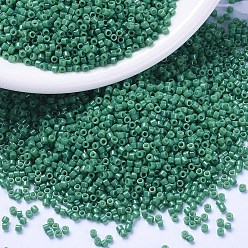 (DB2127) Окрашенная Непрозрачная Ель Дуракоат Бусины miyuki delica, цилиндр, японский бисер, 11/0, (db 2127) окрашенная в дюракоид непрозрачная ель, 1.3x1.6 мм, отверстия: 0.8 мм, около 20000 шт / мешок, 100 г / мешок