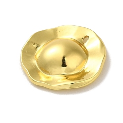 Real 18K Gold Plated 304 Stainless Steel Pendants, Flat Round Charm, Real 18K Gold Plated, 17.5x17x4mm, Hole: 1mm