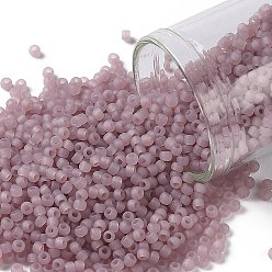(151F) Ceylon Frost Grape Mist TOHO Round Seed Beads, Japanese Seed Beads, Frosted, (151F) Ceylon Frost Grape Mist, 11/0, 2.2mm, Hole: 0.8mm, about 1110pcs/bottle, 10g/bottle
