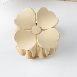 Кукурузный Шелк Пластиковые зажимы когтя волос, цветок, цвет колоса кукурузы, 54x54x42 мм