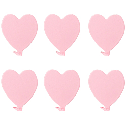 Pink 12шт. клейких крючков в форме сердца из железа, настенные крючки-вешалки, розовые, 44x41x22 мм