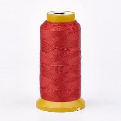 Red Polyester Thread, for Custom Woven Jewelry Making, Red, 0.7mm, about 310m/roll