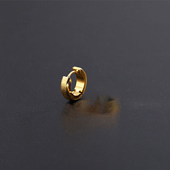 Золотой 201 серьги-кольца из нержавеющей стали для мужчин, кольцо, золотые, 13x12 мм