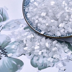 (HTL2595) Шелковые Бледные Тени Миюки половина бусины тила, японский бисер, 2 отверстие, (htl 2595) шелковая бледная тень, 5x2.3x1.9 мм, Отверстие : 0.8 мм , около 1250 шт / 50 г