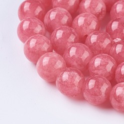 Natural Gemstone Natural Gemstone Beads Strands, Round, Red, 6mm, Hole: 1.2mm, about 60~64pcs/strand, 15 inch~15.2 inch(38~38.5cm)