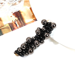 Черный Пластиковая спиральная резинка для волос, телефонный провод, резинки для волос, телефонный шнур, держатель для хвоста, аксессуары для женщин и девочек, чёрные, 80x25 мм