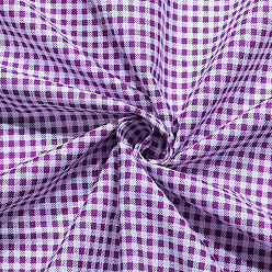 Medium Purple Tartan Cotton Fiber Fabric, Clothing Accessories, Medium Purple, 1580x0.1mm