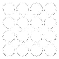 Flat Round 1 Set Transparent Acrylic Clear Blank Badge, Flat Round, 49.5x3mm, 30pcs/set