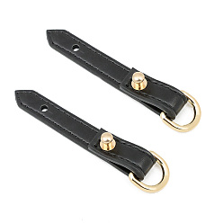 Черный Застежки-подвески из сплава и микрофибры, аксессуары для сумок своими руками, золотые, чёрные, 92x13 мм