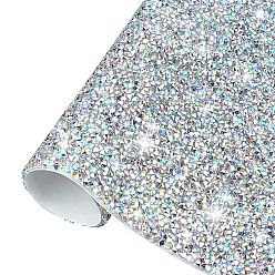 Прозрачный АВ Горный хрусталь с блестками из смолы (клей на спине), горный хрусталь, аксессуары для костюма, прямоугольные, ясно AB, 39.5x23.5x0.3 см