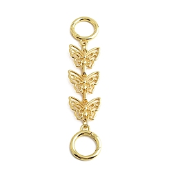 Golden Butterfly Metal Bag Extension Chains, Bag Chain Supplies, Golden, 13.5cm
