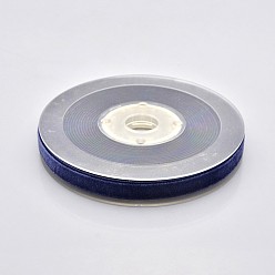 Midnight Blue Polyester Velvet Ribbon for Gift Packing and Festival Decoration, Midnight Blue, 3/8 inch(10mm), about 50yards/roll(45.72m/roll)