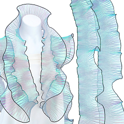 Морско-зеленый 5ярды из полиэстера с кружевной отделкой, аксессуары для одежды, цвета морской волны, 4-3/4 дюйм (120 мм)