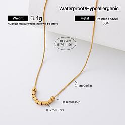 Cube European Style 304 Stainless Steel Resin Pendant Necklaces for Women, Golden, White, Cube, 15.75 inch(40cm)