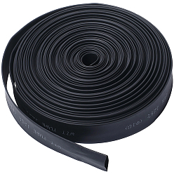 Черный 10 термоусадочная трубка eva, отношение электрический провод кабель муфта обертка трубка, чёрные, 17x1 мм