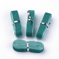 Светлый Морско-зеленый 5/8 Лента бархатная односторонняя дюймовая, светло-зеленый, 5/8 дюйм (16 мм), около 1.094 ярдов / пачка (1 м / пачка)