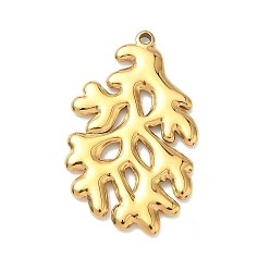 Другие Подвески из нержавеющей стали 304, реальный 18 k позолоченный, ионное покрытие (ip), долговечный, имитация рождественского талисмана, 32x19.5x2 мм, отверстие : 1.5 мм