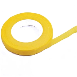 Желтый Бумажная цветочная лента для обертывания стебля букета, для флориста свежие цветы и поделки, желтые, 2700 мм