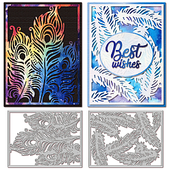 Перо Углеродистая сталь разрезает трафареты, для diy scrapbooking, Фотоальбом, декоративная бумага для тиснения, форма для поздравительных открыток, перо, 144x110x0.8 мм, 2 шт / комплект