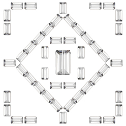 Clear Imitation Austrian Crystal Beads, Grade AAA, Faceted, Rectangle, Clear, 8x14x5.5mm, Hole: 0.9~1mm, 50pcs/box