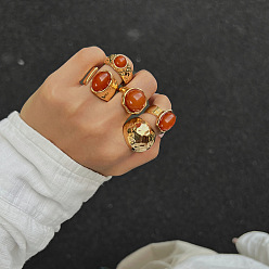 (52) Непрозрачная лаванда Комплект колец-манжет из сплава, железа и акрила, золотой свет, разноцветные, внутренний диаметр: 16~17 мм