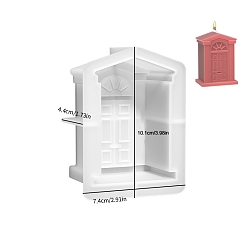 Дом Формы для свечей из пищевого силикона своими руками, для изготовления свечей, замок, дом, 7.4x4.4x10.1 см