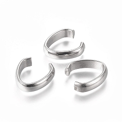 Нержавеющая Сталь Цвет Устойчивы к потускнению 304 быстроразъемные соединения из нержавеющей стали, связывающий кольца, цвет нержавеющей стали, 14.5x14x4 мм