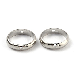 Платина Латунной шариковой кадра, для серег и украшений для волос аксессуары сумка бусина пряжка, круглые кольца, платина, 12x2.5 мм, отверстие : 1 мм, 10 мм внутренним диаметром, 10 шт / пакет