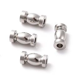 Stainless Steel Color Tarnish Resistant 201 Stainless Steel Beads, Column, Stainless Steel Color, 8x4mm, Hole: 1.8mm