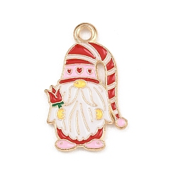 Gnome Подвески из сплава с эмалью ко дню святого валентина, золотой свет, гном, 22x14x1.5 мм, отверстие : 1.8 мм