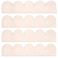 Желтая Старая Ткань  12шт. фанерная черепица для карниза, для украшения кукольных домиков, старое кружево, 90x400x3 мм