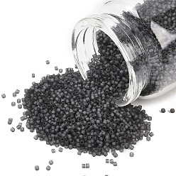 (DB2406)Matte Transparent Charcoal Бусины miyuki delica, цилиндр, японский бисер, 11/0, (db2406)матовый прозрачный уголь, 1.3x1.6 мм, отверстие : 0.8 мм, Около 100000 шт / 500 г