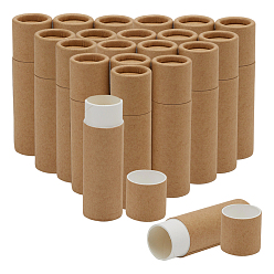 Цвет Древесины Пустой флакончик для помады из крафт-бумаги, блеск для губ, бальзам для губ, деревесиные, 7.1x2.05 см