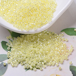(DB0232) Светлый Лимонный Ледяной Цейлон Бусины miyuki delica, цилиндр, японский бисер, 11/0, (дБ 0232) светло-лимонный лед цейлонский, 1.3x1.6 мм, Отверстие: 0.8 мм, о 2000 шт / бутылка, 10 г / бутылка