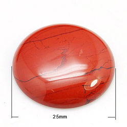 Красный Камень Красной яшмы кабошон, полукруглые / купольные, 25x5~7 мм