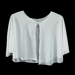 Белый Шифоновая шаль, женские накидки, белые, 400x630x2 мм