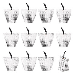 Polka Dot 12 пакеты, бумажные коробки для конфет, с шелковой лентой, для коробки для выпечки, подарочные коробки для вечеринки в честь рождения ребенка, узор в горошек, 10.5x9.1x6.2 см