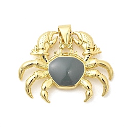 Настоящее золото 18K Латунь эмаль подвески, карбюратор, долговечный, стойки покрытие, без свинца и без кадмия, реальный 18 k позолоченный, 20x25x3.5 мм, отверстие : 4x3.5 мм