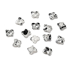 Clear Spot Pattern Resin Cabochons, Nail Art Decoration Accessories, Butterfly, Clear, 5.5x6.5x2mm
