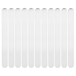 Нержавеющая Сталь Цвет 12 шт. 304 плоские кольцевые заготовки из нержавеющей стали, нахождение заготовок для штамповки перстней, цвет нержавеющей стали, 52x5x1 мм