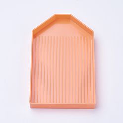 Оранжевый Тарелка, горный хрусталь, оранжевые, 12.5x7.8x1.5 см