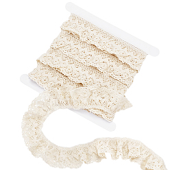 PeachPuff 5Yards Cotton Lace Trim, for Clothes Accessories, PeachPuff, 1-5/8 inch(40mm)