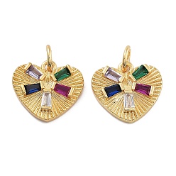 Золотой Латунь с микропокрытием, долговечный, без свинца и без кадмия, сердце, золотые, 12x13.5x3 мм, отверстие : 3 мм