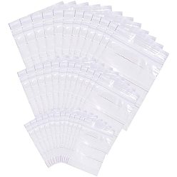 Transparent Wiederverschließbare Taschen, wiederverschließbare Beutel, kann geschrieben werden, Rechteck, Transparent, 7~15x5~10 cm, einseitige Dicke: 3.9 mil(0.1mm), etwa 100pcs / Größe