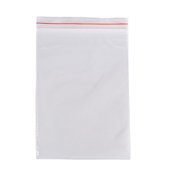 Clear Plastic Zip Lock Bags, Resealable Packaging Bags, Top Seal, Self Seal Bag, Rectangle, Clear, 12x8cm, Unilateral Thickness: 2 Mil(0.05mm)
