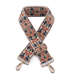 Champagne Gold Нейлоновая холщовая сумка с цветочным узором, лямки для сумки, для замены сумочки или сумки через плечо, шампанское золото, 75~145x5 см