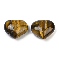 Тигровый глаз Сердце натуральный тигровый глаз пальмовые камни, тревожность исцеление карманный большой палец камень, 24.5x30~31x17 мм