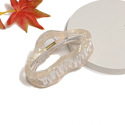 Цвет Древесины Заколки для волос с когтями из ацетата целлюлозы (смола), облако, деревесиные, 75x41 мм